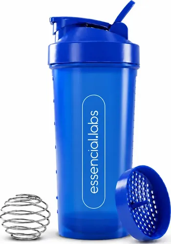 COQUETELEIRA / SHAKER Academia BPA Free Cor Azul - 600ml