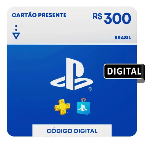 Sony PlayStation Store Gift Card R$ 300 (Digital)