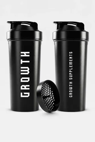Coqueteleira Shaker Academia 600ml Growth Supplements Preto