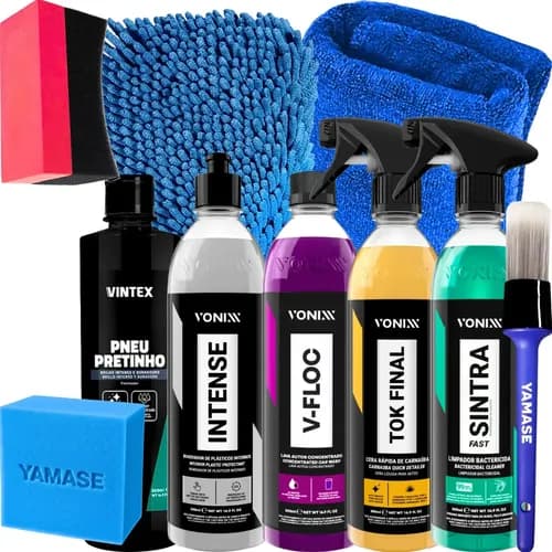 Kit Lavagem Shampoo Cera Tok Final Intense Sintra Fast Vonix